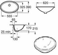 Grand Berna Washbasin 62x39cm