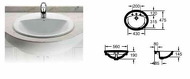 Aloa Washbasin 56x47,5cm