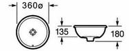 Foro Washbasin ø36cm