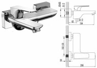 змішувач для ванни Valtice 10320