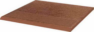 Taurus Brown 30 x 30 x 1,1 stopnica ryflowana prosta
