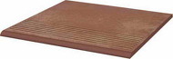 Cotto Naturale 30 x 30 x 1,1 stopnica ryflowana prosta