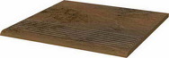 Semir Beige 30 x 30 x 1,1 stopnica ryflowana prosta