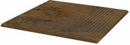 Semir Beige 30 x 30 x 1,1 stopnica ryflowana narożna