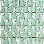 wall mosaic Drops glass white 30,4x30,6