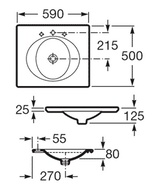 Kalahari Washbasin 59x50cm