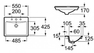 Diverta Washbasin 55x42,5cm