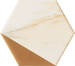Dekor ścienny Flare gold hex 12,5x11